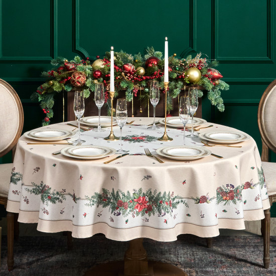 Скатерть круглая с люрексом «Celebration»