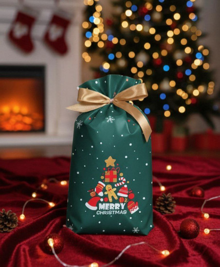 Пакет новогодний для сладостей и подарков