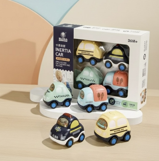 Набор инерционных машинок для малышей