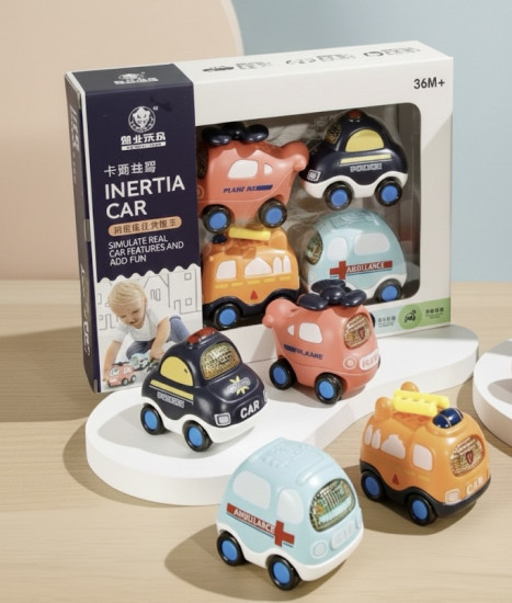 Набор инерционных машинок для малышей