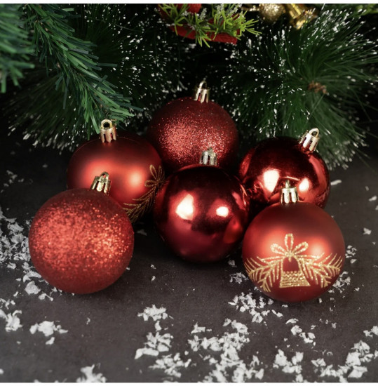 Набор шаров новогодних «Снежное кружево»