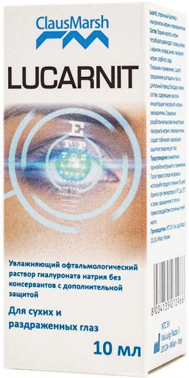 Капли для сухих и раздраженных глаз «Лукарнит. Lucarnit»