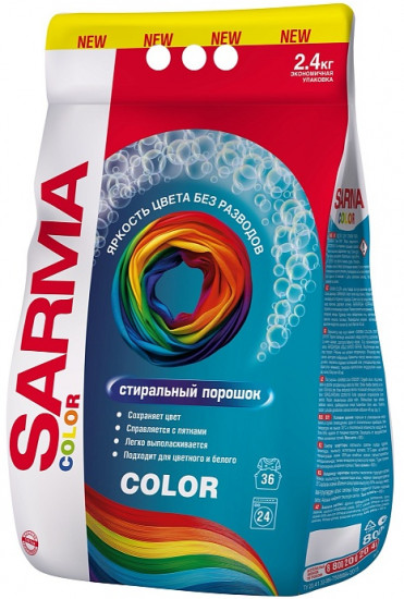 Стиральный порошок для белых и цветных тканей