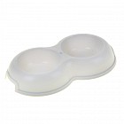 Миска двойная 0,2, белая