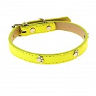 Ошейник «Неон» с лапками (40 х 1,5 см), желтый