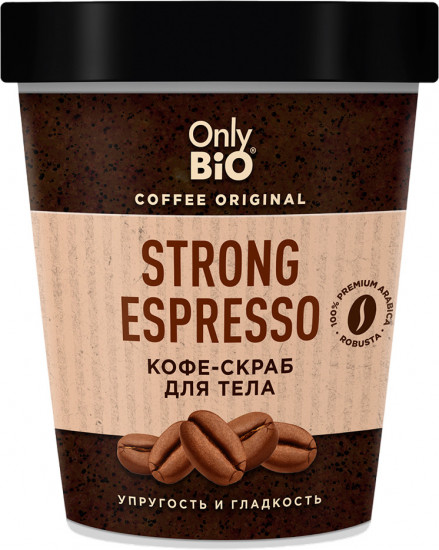 Кофе-скраб для тела придающий гладкость и упругость «Strong Espresso»