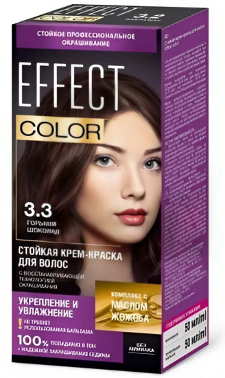 Крем-краска для волос, оттенок 3.3 Горький шоколад