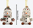 Набор елочных игрушек «2 снеговика»