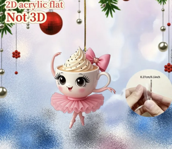 Елочная игрушка «Балерина Капучино»