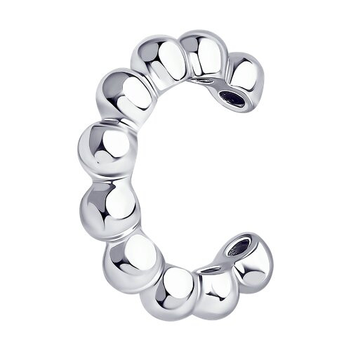 Серьга-кафф из серебра