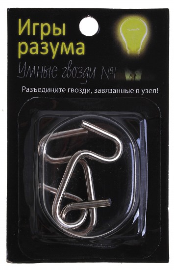 Головоломка «Умные гвозди» №1