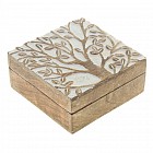 Шкатулка «Цветущее дерево» светлая