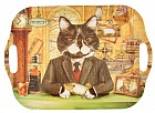 Поднос «Кот интеллигент»