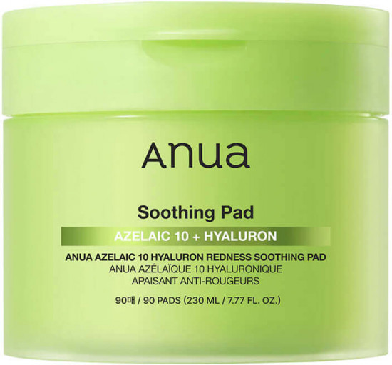 Пэды для лица с азелаиновой кислотой «Azelaic Acid 10 Hyaluron Redness Soothing Pad»