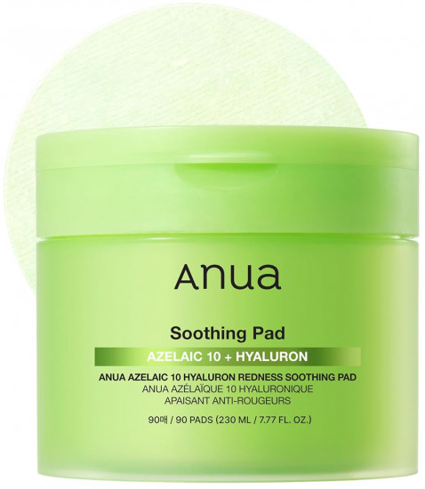 Пэды для лица с азелаиновой кислотой «Azelaic Acid 10 Hyaluron Redness Soothing Pad»