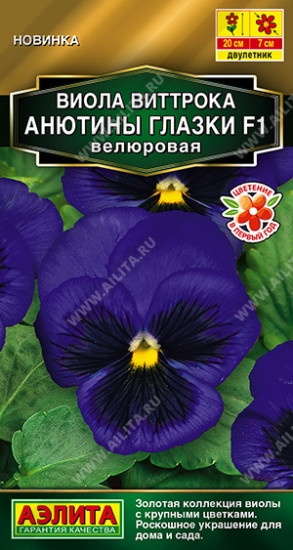 Семена виолы «Анютины глазки F1 велюровая»