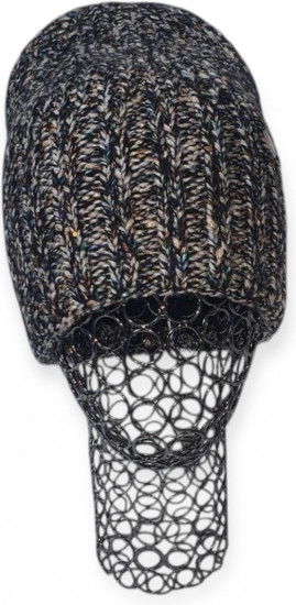 Шапка женская зимняя с мини-пайетками