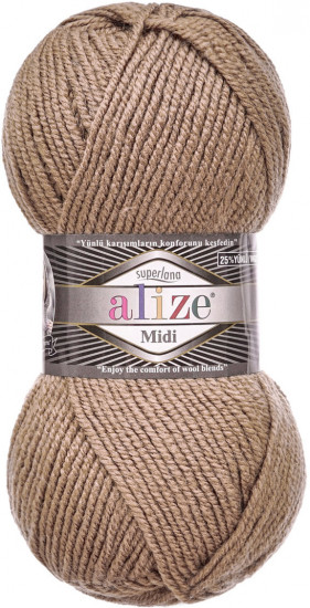 Пряжа для вязания «Superlana Midi», цвет 991 Песочный