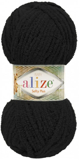 Пряжа для вязания «Softy Plus», цвет 1060 Черный