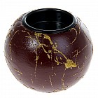 Подсвечник «Фантазия», кофе с золотом