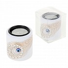 Подсвечник «Перо павлина» со свечой