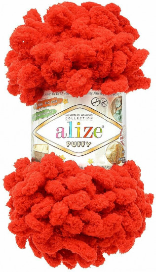 Пряжа для вязания «Puffy», цвет 106 Алый