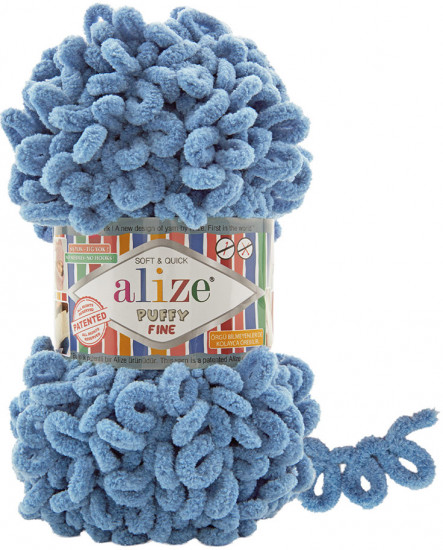 Пряжа для вязания «Puffy Fine», цвет 374 Голубое небо