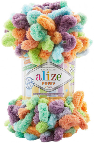 Нитки вязальные «Puffy Color», цвет 4530