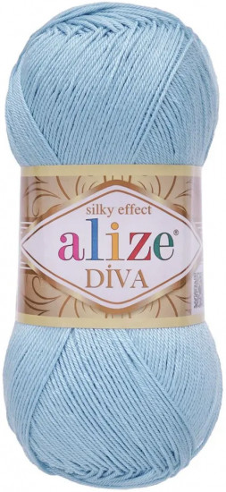 Пряжа для вязания «Diva», цвет 350 Голубой
