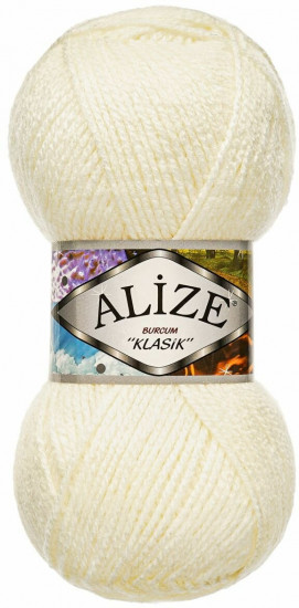 Пряжа для вязания «Burcum Klasik», цвет 62 Молочный