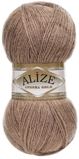 Пряжа для вязания «Angora Gold», цвет 991 Мокка. Тёплый каштан