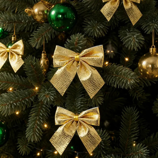 Набор бантиков новогодних
