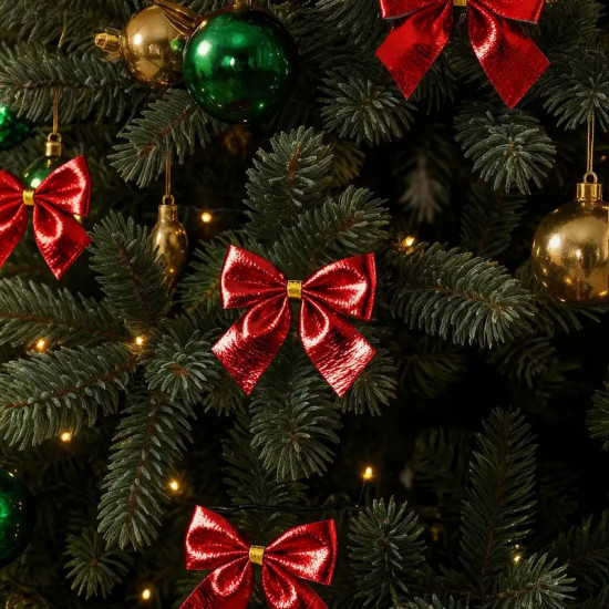 Набор бантиков новогодних