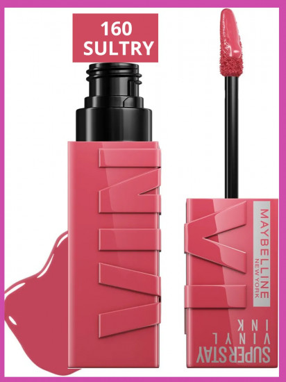 Помада для губ «Super stay Vinyl Ink», тон 160 Sultry
