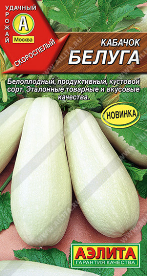 Семена кабачков белоплодных «Белуга»