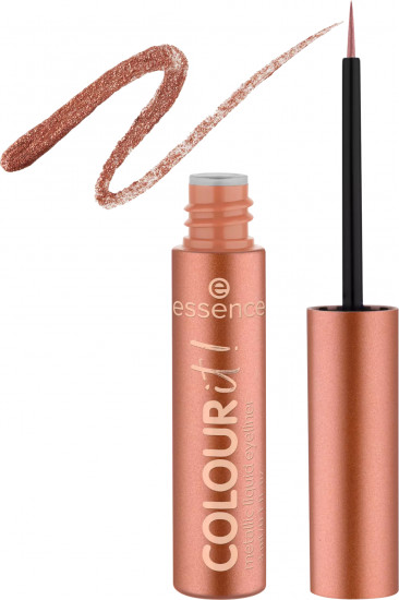 Подводка для век с эффектом металлик Metallic Liquid Liner «Colour it!», оттенок 01 Burnished Bronze