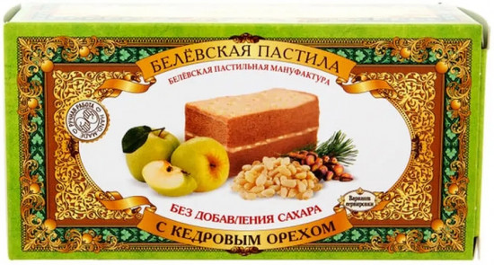 Пастила без сахара с кедровым орехом