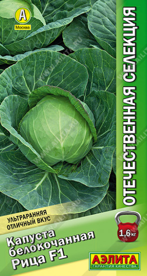 Семена капусты белокочанной «Рица F1»