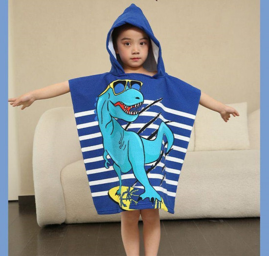 Полотенце-пончо детское