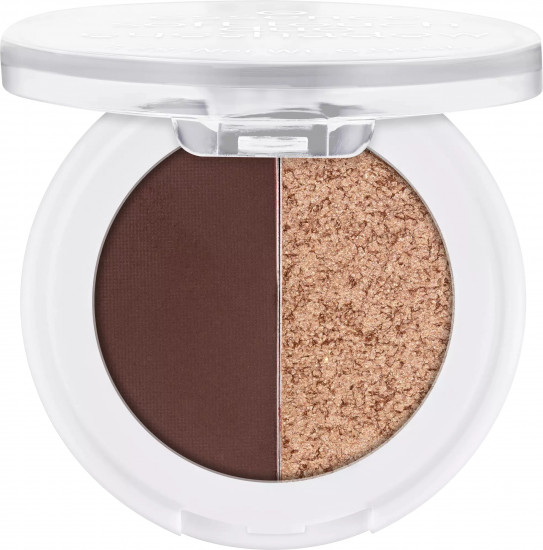 Тени для век двойные «Soft touch duo eyeshadow», оттенок 04 Mocha Muse