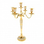 Подсвечник на 5 свечей «Идеал» с перламутровыми вставками