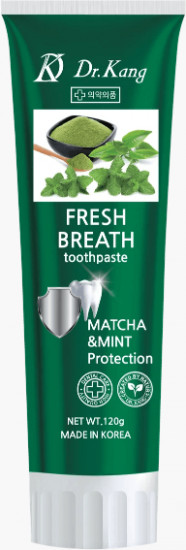 Зубная паста для свежего дыхания «Fresh Breath Toothpaste Matcha & Mint Protection»