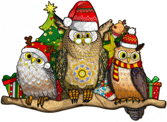 Пазл деревянный «Новогодняя вечеринка»