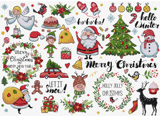 Набор для вышивания «Рождественский семплер»