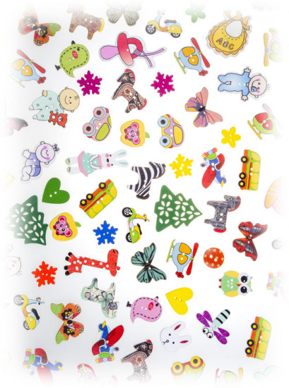 Набор пуговиц декоративных «Веселый праздник»