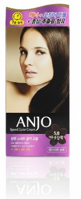 Крем-краска для волос «Speed Color Cream», оттенок № 5.5 Натуральный коричневый