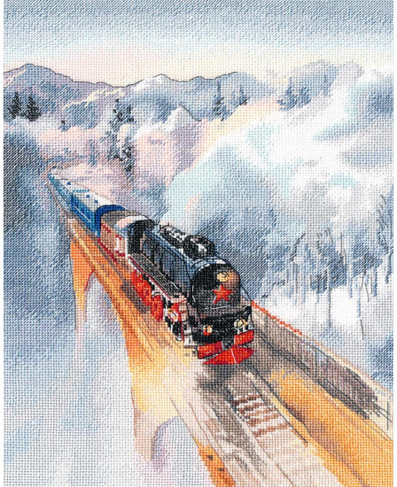 Набор для вышивания «Ретропоезд»