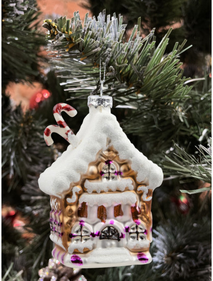 Игрушка ёлочная «Домик с леденцами»