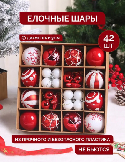 Набор елочных шаров