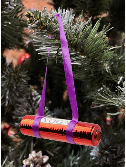 Игрушка ёлочная «Коврик для йоги»
